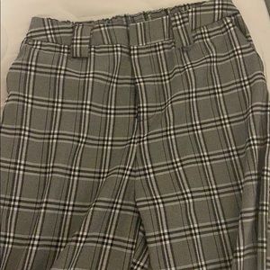 Black and White Plaid Pants